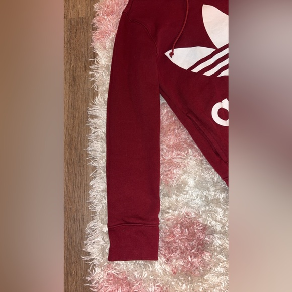Adidas retro burgandy 2pc jogger set EUC - Picture 5 of 8